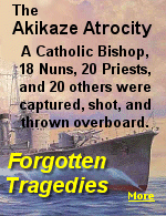 In 1943, the Japanese destroyer Akikaze removed European and Malay nationals from some of the New Guineas islands in the Bismarck Sea. On the execution platform, they were faced toward the bow, suspended by their hands by means of a hook attached to a pulley, and at the order of the commander, executed by machine gun and rifle fire and dumped into the ocean.